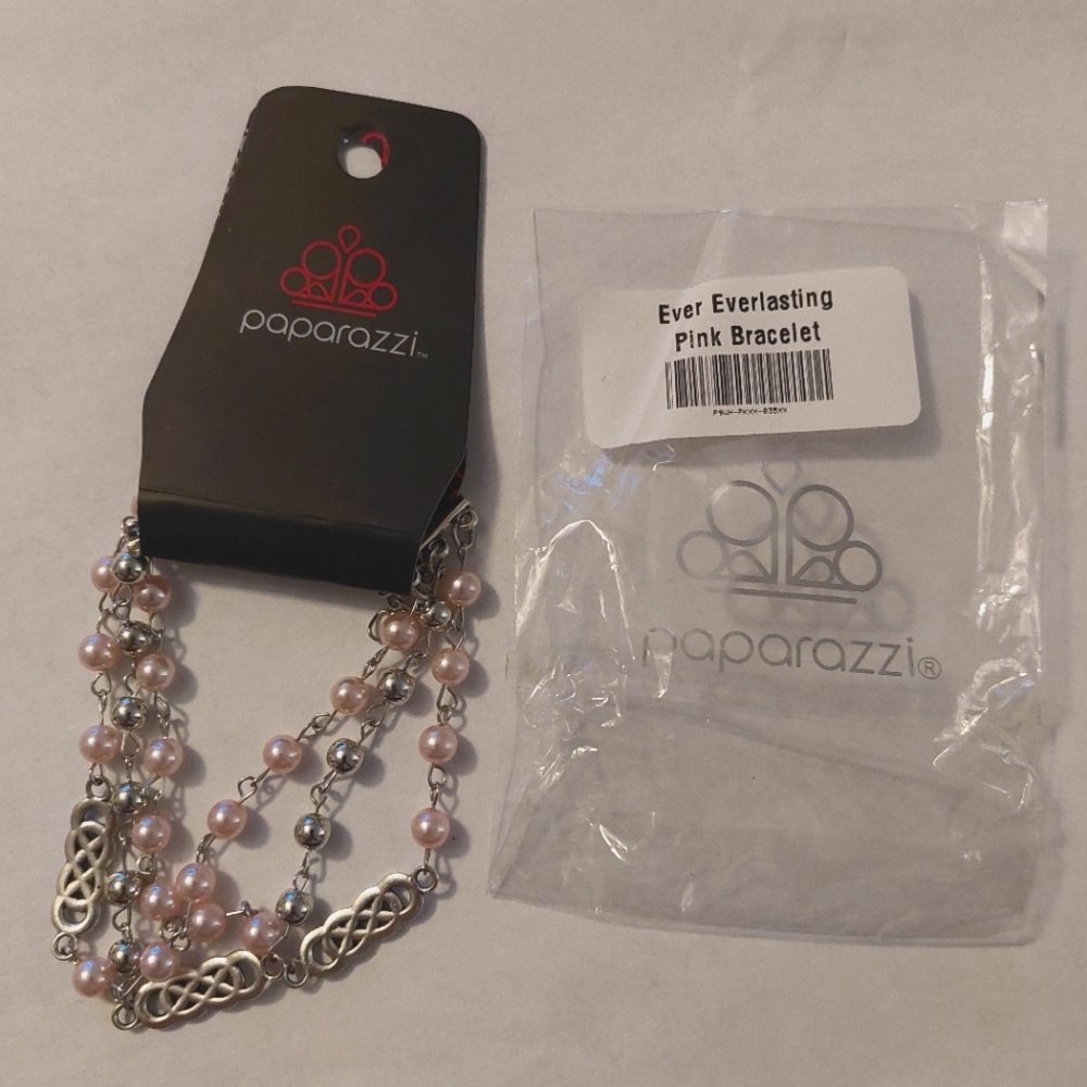 Paparazzi Bracelet Silver Pink